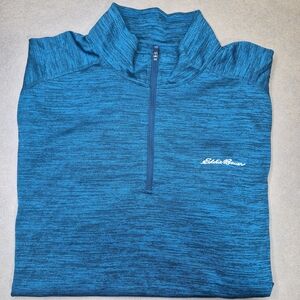 Eddie Bauer Teal Lightweight Quarter Zip  2432/425
